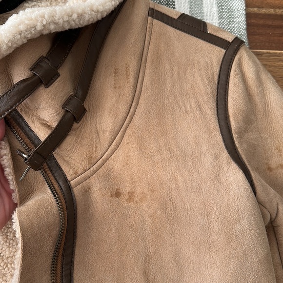 JOIE Sherpa suede jacket - Picture 4 of 9